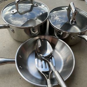 Stainless Steel T-FAL cookware // NEVER USED